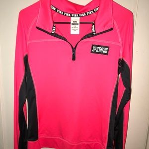 PINK VS quarter zip pull over